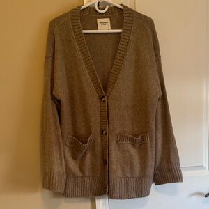 Abercrombie & Fitch Brown Cardigan Sweater